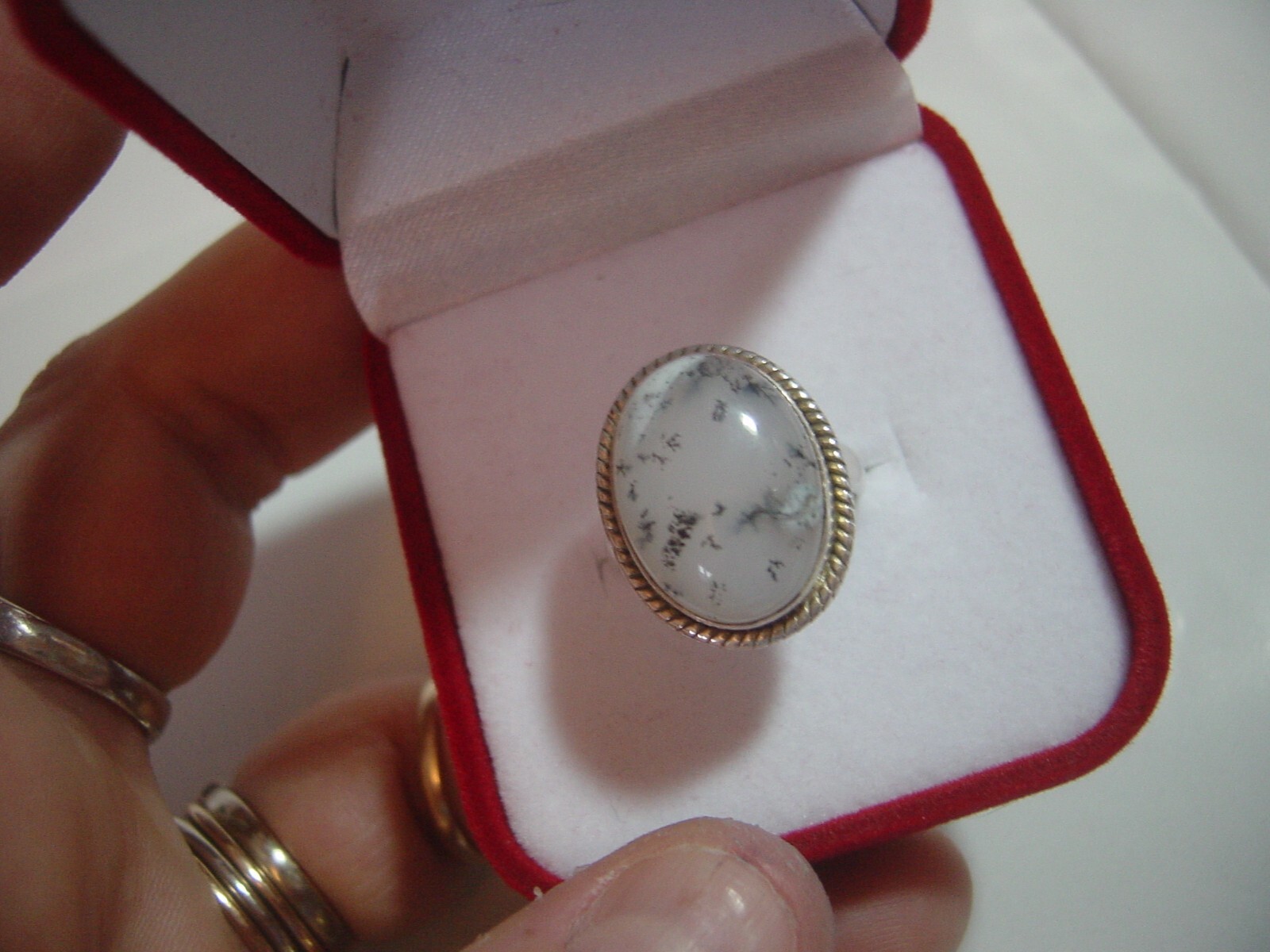 Stunning Solid chunky Silver Ring-Superb large de… - image 3