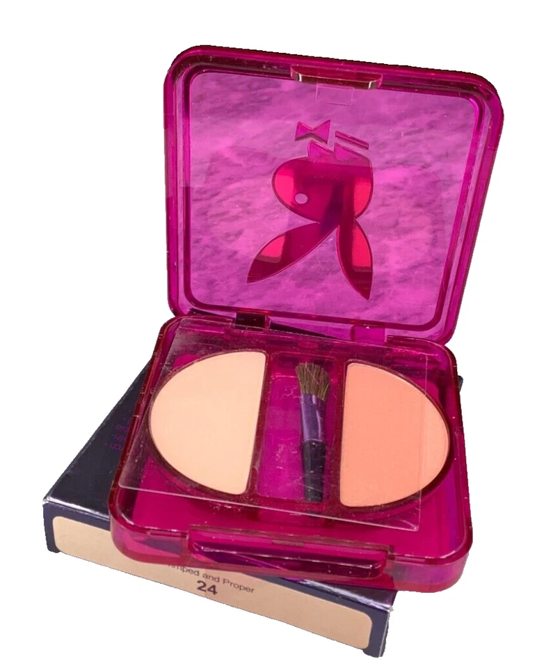 Sombra de ojos Playboy Hollywood Nights Duo 24 preparada y adecuada 0,10 oz nueva en caja Foto 3 de 4