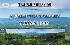 TrainJunkies Appalachian Valley Model Railroad Backdrop