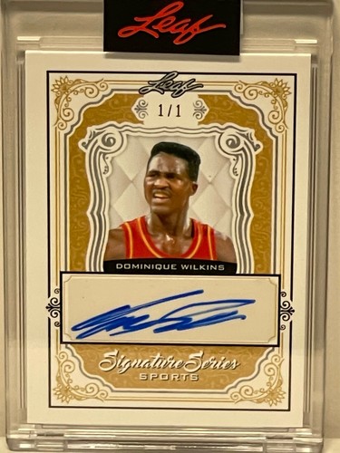 2021 Leaf Signature Series DOMINIQUE WILKINS Auto Autograph GOLD 1/1 ONE OF ONE - Picture 2 of 7