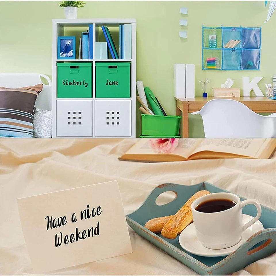 8 Sheets Vinyl Letters Stickers, 1 inch 2 inch Capital Alphabet Stickers Self - image 4 of 4