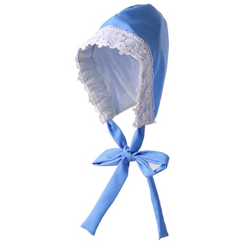 Lolita Girls White Lace Floral Blue 