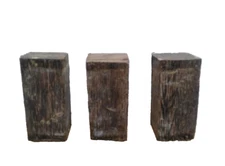 3 Pcs, Black Palm Bottle Stopper 1.5x1.5x3- Turning Wood Blank- Free US Shipping