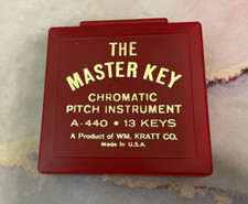 The Master Key Chromatic Pitch Instrument w/ Original Red Case, 13 Keys A-440