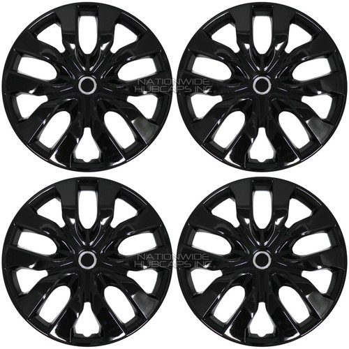 4 fits Nissan Versa 20072023 Black 15" Snap On Hub Caps Wheel Rim Full Covers eBay