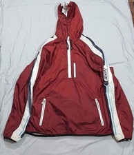 Nike 1/4 Zip Pullover Hooded Lightweight Kids Jacket Size XL 16-18 Burgundy