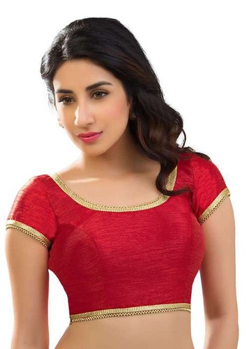 Polyester Silk Indian Wedding Blouse Top Choli Dupion Saree Bollywood BellyDance - Picture 47 of 62