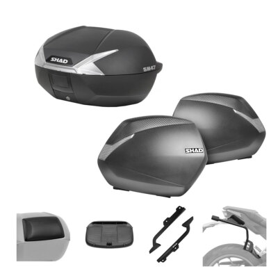 KIT SHAD BAULETTO SH47W Und Koffer SH36 Für BENELLI 500 TRK 502 2016-2019