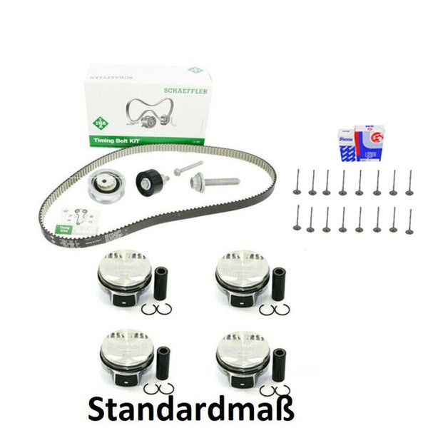 Kolbenset Standardmaß +Zahnriemenkit+Ventile FüR VW Golf7 1.4 TSI CMB CXS 04E107-image