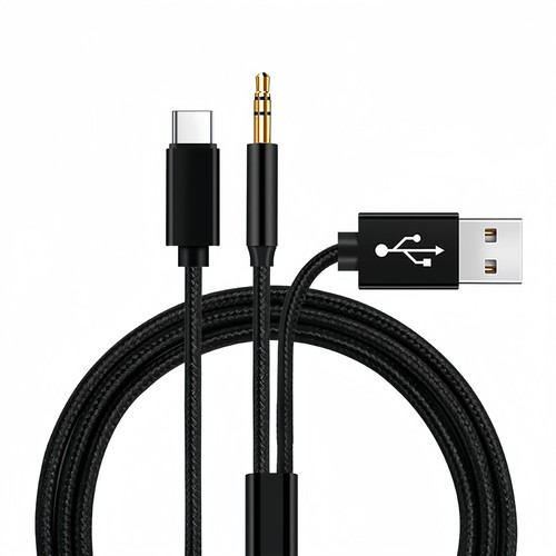 USB C Aux Cable in Car + Type C Charger Cable for iPhone 16 15 & Samsung S25 S24 - Picture 21 of 30