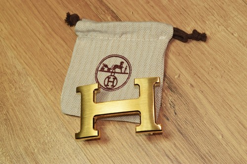 Hermes 32MM Gold Buckle Belt Gold Buckle - Picture 3 of 4
