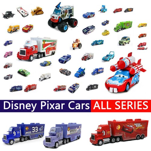 Disney Pixar Cars Lightning McQueen Mack Hauler Truck & Car Set Toys Model Gift - Foto 3 di 150