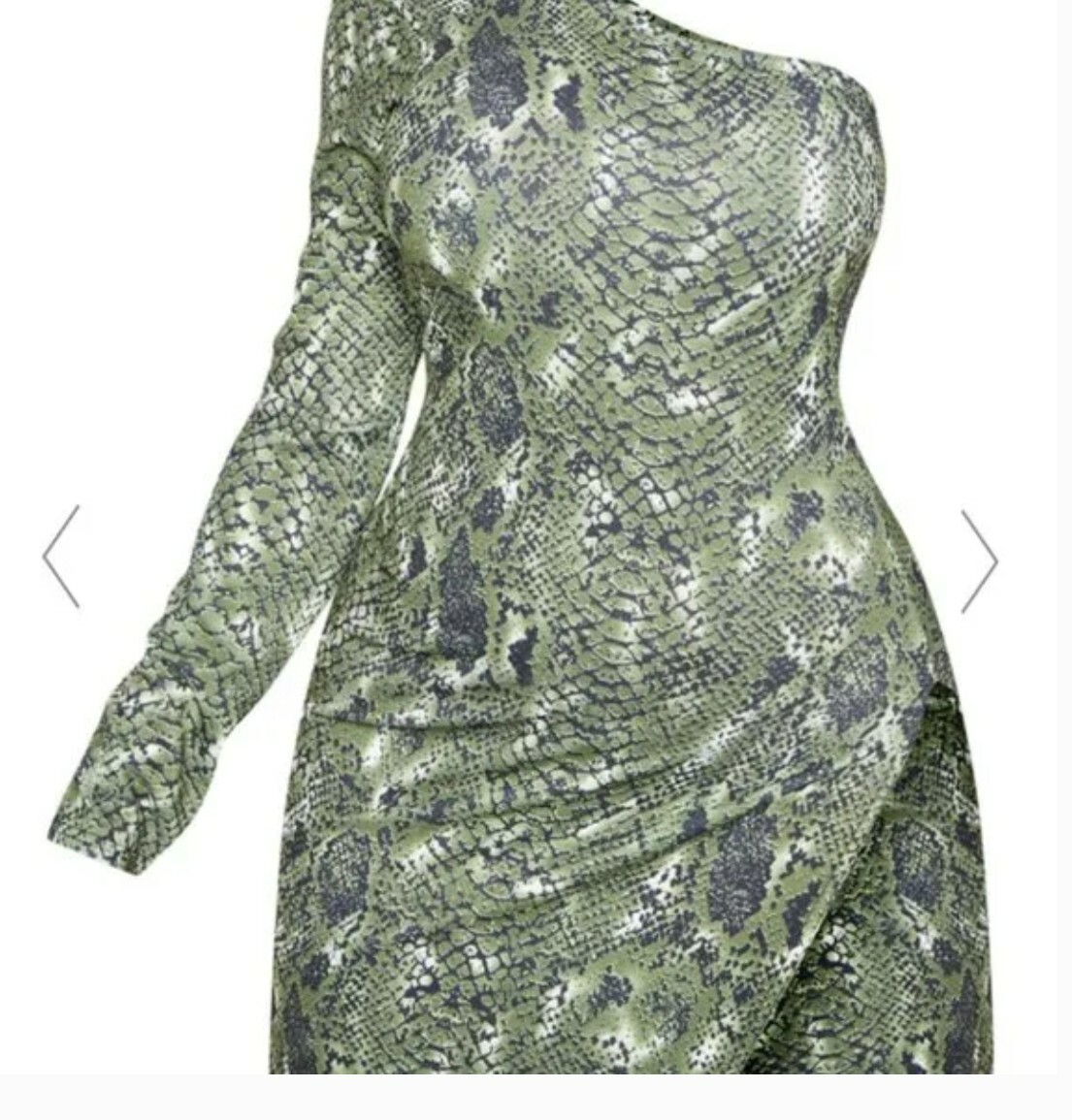 green snake print bodycon dress PLT - ONE SHOULDER SPLIT Color:Burgundy/Wine FYMNSI Toddler Kids Girls ProductID: 84046 Material has a four
