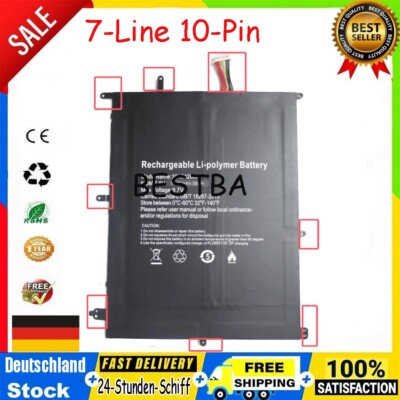 7-Line 10-Pin New Akku 30154200P TH133K-MC HW-3487265 für Jumper EzBook 3 Plus