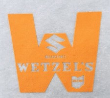 Original Vintage Wetzel s Suzuki Motorcycle Mini Iron On Transfer