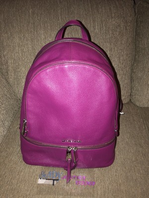 rhea large leather backpack