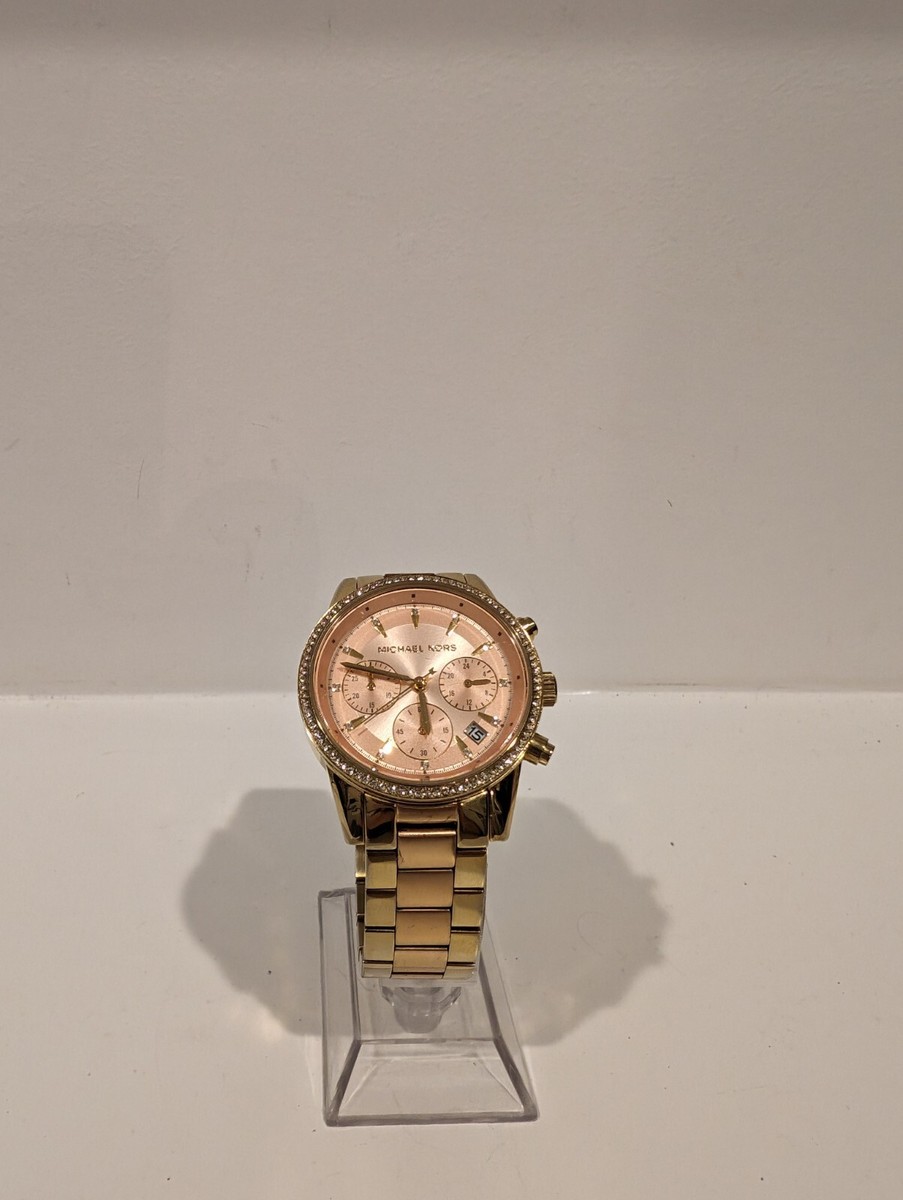 Michael Kors Ritz Watch Michael Kors Ritz Chronograph White Dial Two Tone Steel  main image 2
