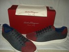 100% AUTHENTIC NEW MEN FERRAGAMO CUBE 11 WOOL LOW TOP SNEAKER/BOAT SHOES US 13 M — photo 4