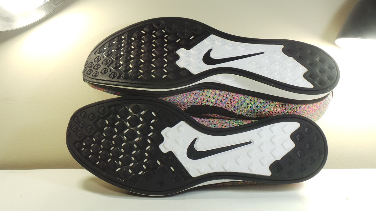 NIKE FLYKNIT RACER MULTICOLOR Rainbow 2016 MENS 11 US 526628-004 Version 1 2013 Nike Flyknit Racer Rainbow Multi-Color 3.0 | Mercari main image 4