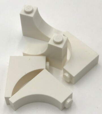 Lego 5 New White Arches 1 x 3 x 2 Stud Inverted Pieces Parts