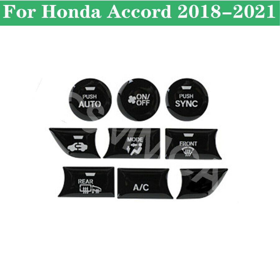 Interior Central Control Switch Button Stickers Fit For Honda Accord 2018-2021
