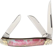 Rough Ryder Stockman Tulips Folding Pocketknife RR2095