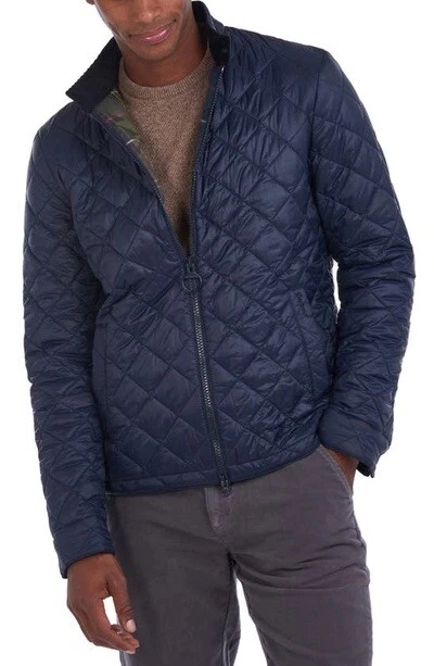 NEW Barbour Biddel Quilted Nylon Jacket - Navy Blue - Medium | eBay