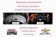 03-09 Kodiak / TopKick Instrument Cluster Premium Repair Service Chevrolet GMC