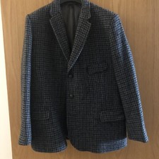 Mens Harris Tweed Burton Blue Blazer Mod Modernist 1960s 60s Vintage