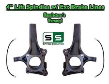 4 Lift Spindle Kit Dot Approved Brakelines For 09 - 14 Ford F-150 2wd 4 Lift Spindle Kit Dot Approved Brakelines For 09 - 14 Ford F-150 2wd