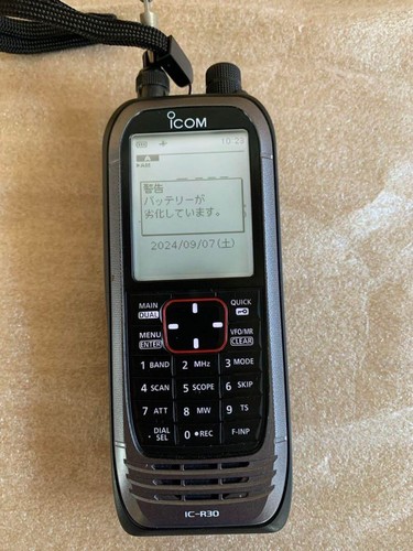ICOM IC-R30 Szerokopasmowy skaner FM/AM/SSB/CW Odbiornik ręczny Radio Czarny - Zdjęcie 4 z 11