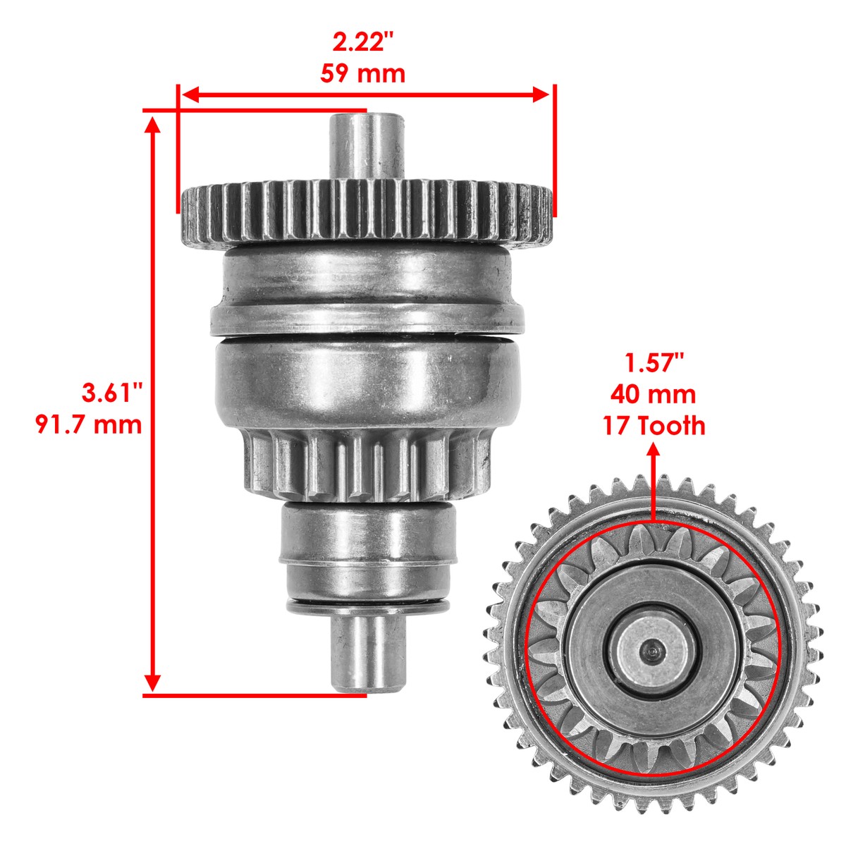 Starter Drive Gear Bendix For Can-Am Bombardier Outlander Max 400
