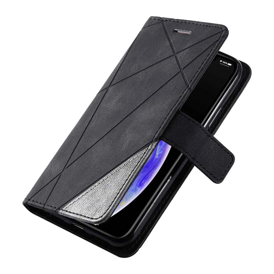 For iPhone 15 14 13 12 11 XR SE 8 7 6s Plus Flip Wallet Leather Phone Case Cover - Image 3 of 4