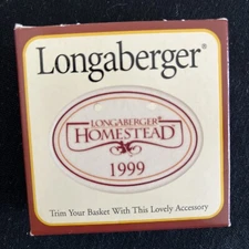 Longaberger 1999 Homestead Basket Tie-On