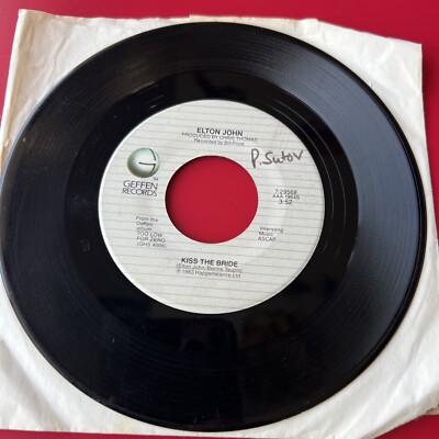 Elton John Kiss the Bride Choc Ice Goes Mental 45 Rpm