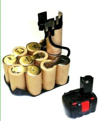 Tauschpack für Bosch Akku 14,4 V  mit 2 Ah -  2000 mAh und Anschlüssen