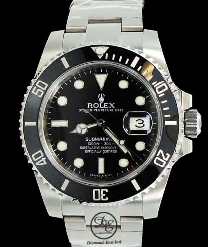 Rolex Submariner 116610 Date Ceramic Bezel Oyster Steel Watch *MINT CONDITION*  - Picture 1 of 12