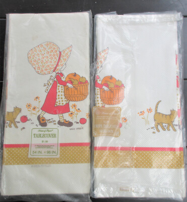 Vintage   HOLLY HOBBIE   tablecover    party  tablecloth  (HH1).