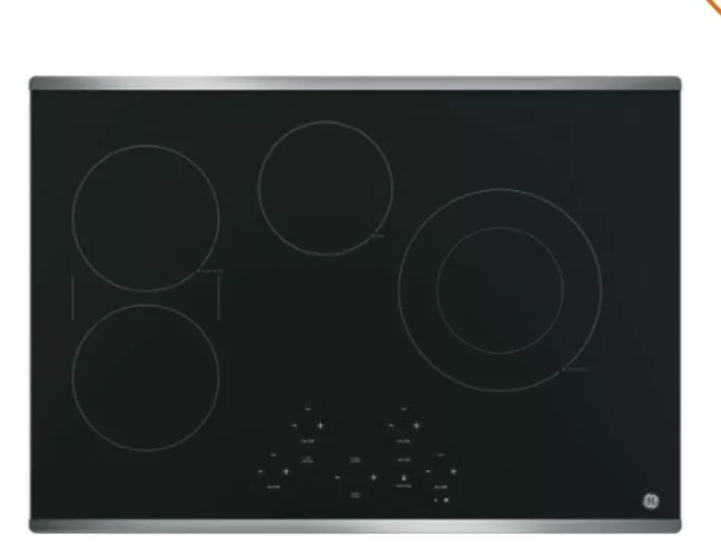 Ge 30 inch electric top cooktop stainless steel