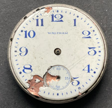 Antique 1915 Waltham Model 1900 300 Pocket Watch Movement Parts 3/0s 7j USA