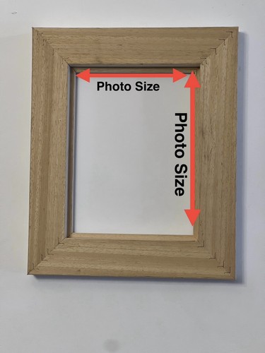 "Bare Wood" St Ives 50mm Obeche Mini Chunky Picture frame Photo frame Canvas - Picture 11 of 11