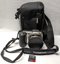 Olympus SP-600UZ 12.0MP Digital Camera Silver Camera Bag and 2GB SD Card Works