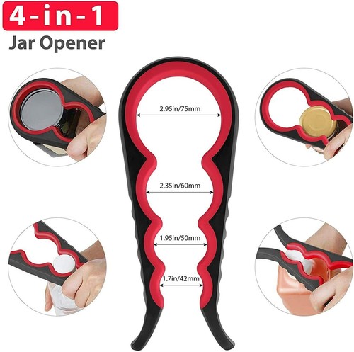 Wholesale Price x 5pack Jar Bottle OpeneMultifuntiona Kitchen Tools 4/5/6-in-1 - Picture 17 of 18