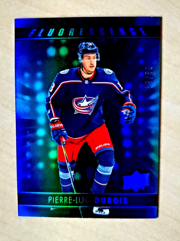 2017-18 Pierre-Luc Dubois Upper Deck Series 2 Blue Fluorescence /50 Rookie #F-46 - Image 4 of 4