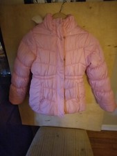 Osh Kosh B'gosh Girls Pink Puffer Jacket With Hood Size 8