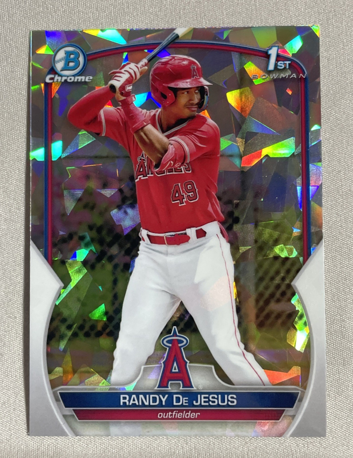 2023 Bowman Randy De Jesus Chrome Prospects Atomic Refractor 1st #BCP-19