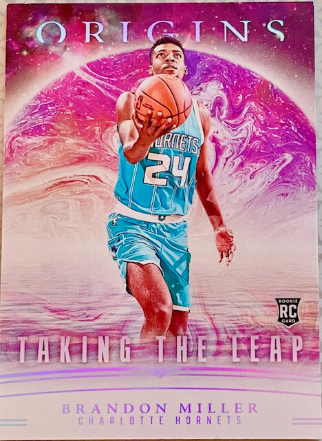 Brandon Miller 2023-24 Panini Origins Taking The Leap Insert Rookie Card RC