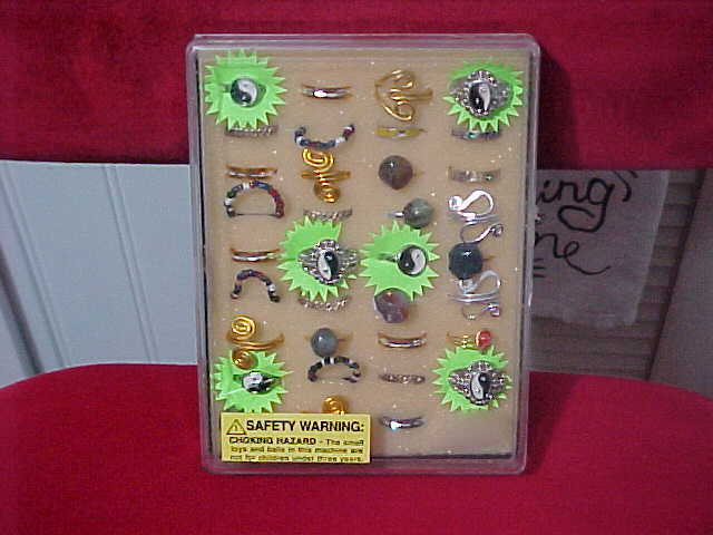 Vending Machine For Rings Vintage Vending Machine Ring Display from the 90's 36 Rings including ...
