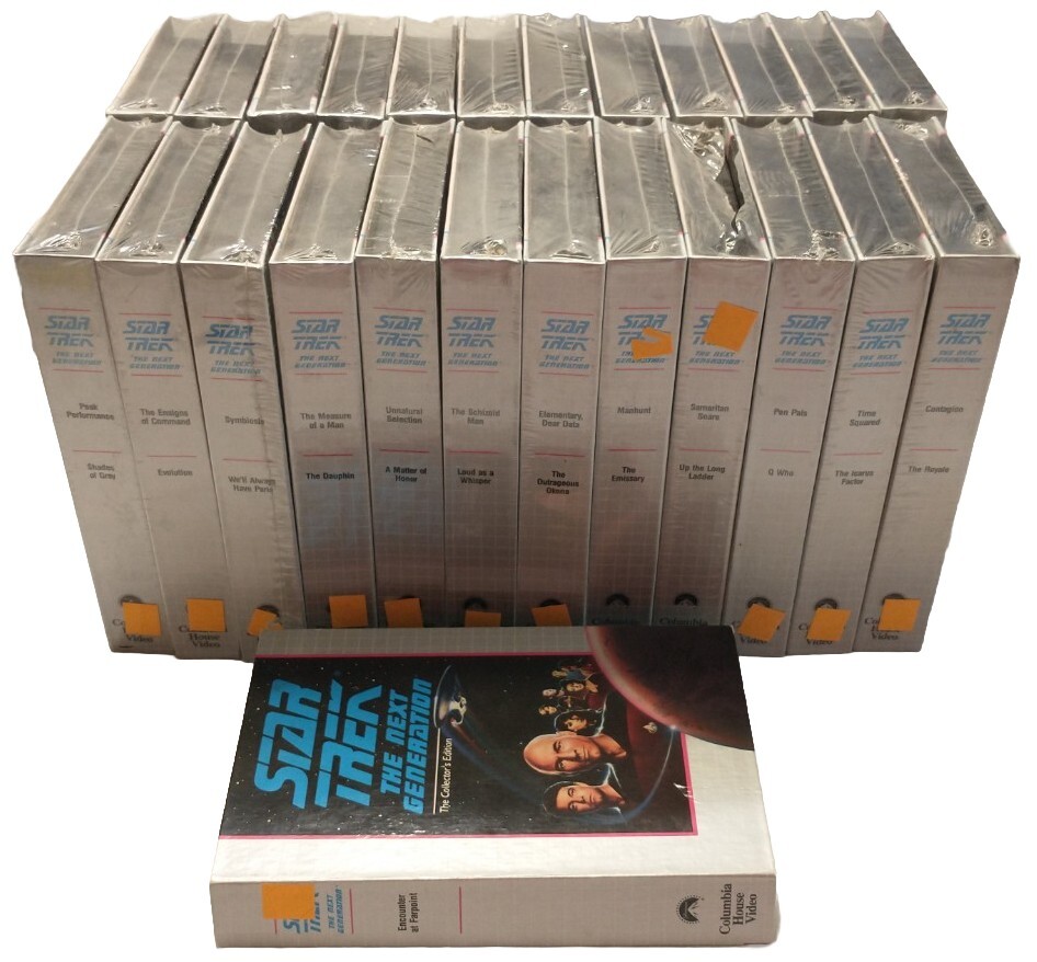 Star Trek The Next Generation TNG VHS Set *LOT OF 25* Columbia