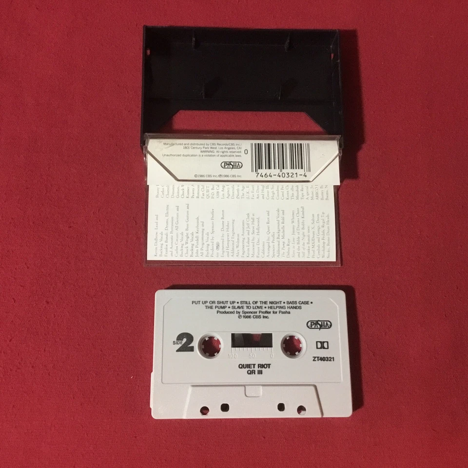 Quiet Riot – QR III *1986:Pasha Cassette OZT 40321 (EX) copy - Image 2 of 4